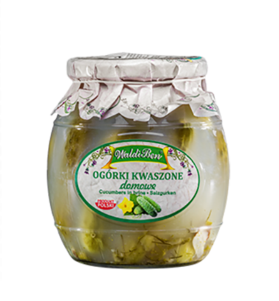 Preserved pickled cucumbers WALDI BEN, 770 g
