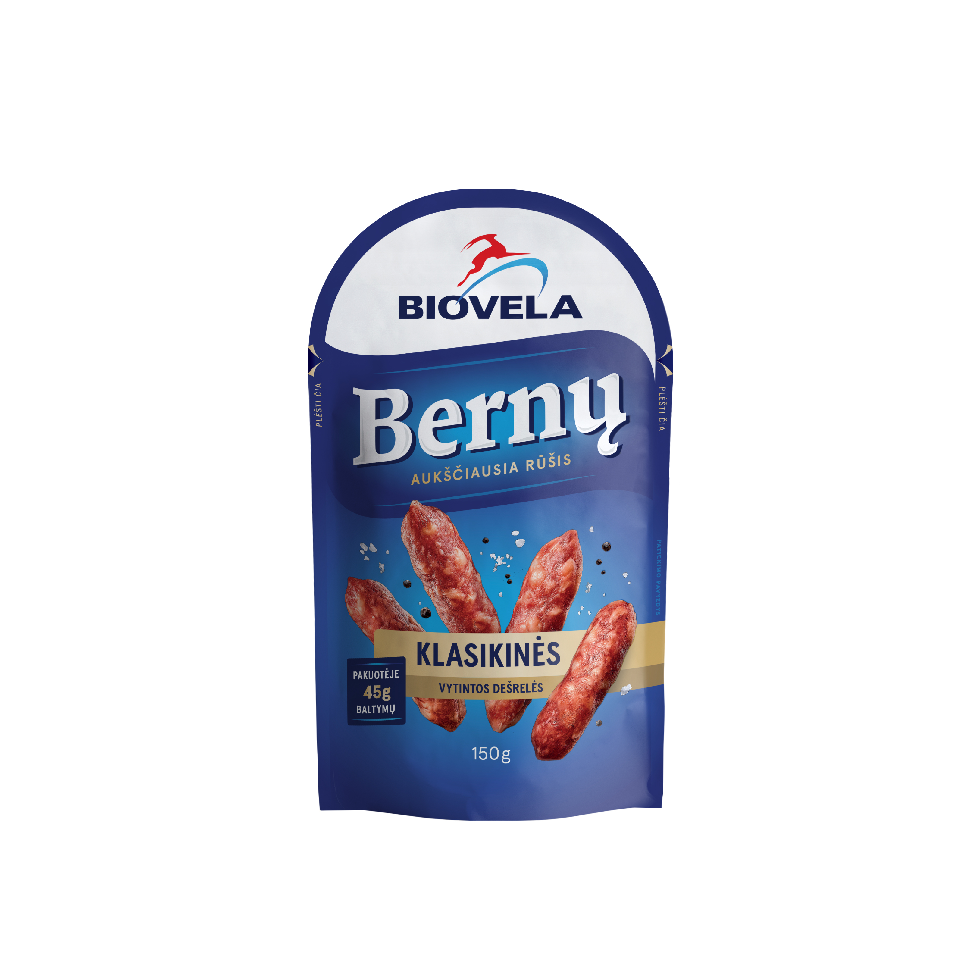 Dried mini sausages BERNŲ, extra class, 150 g