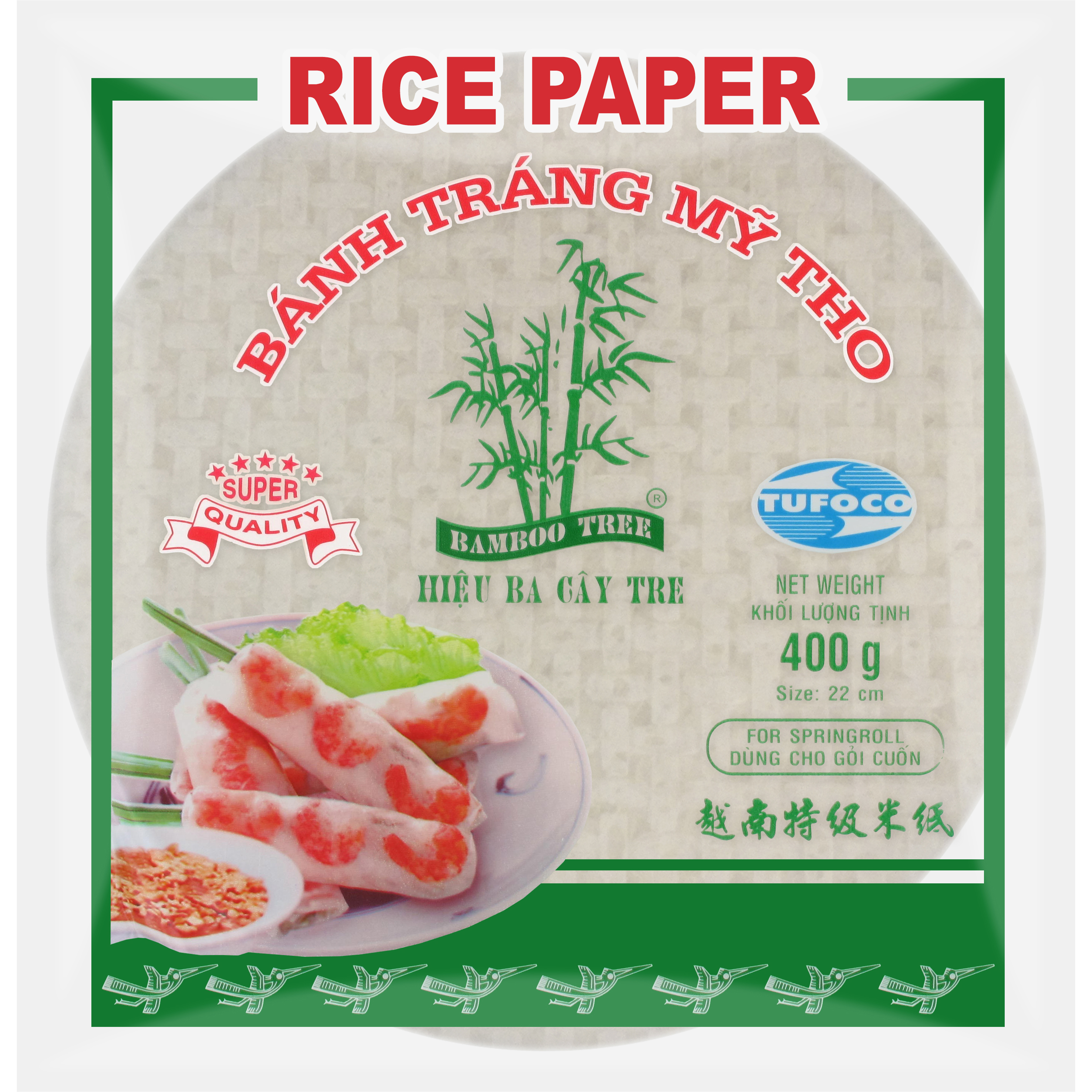 Rice paper BAMBOO TREE, 22cm, 400 g