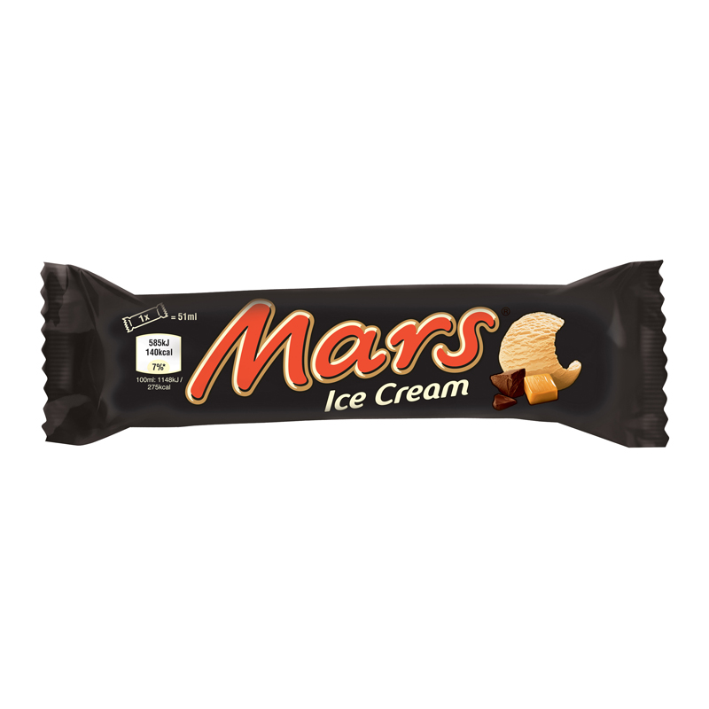 Ledų batonėlis MARS, 51 ml / 41,8 g