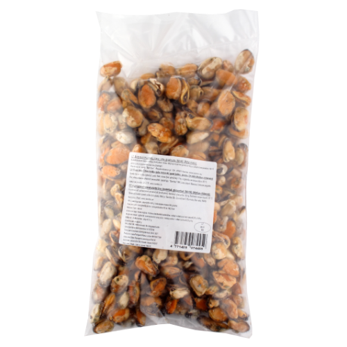 Mussel meat 300/500, 10% glaze, 1 kg