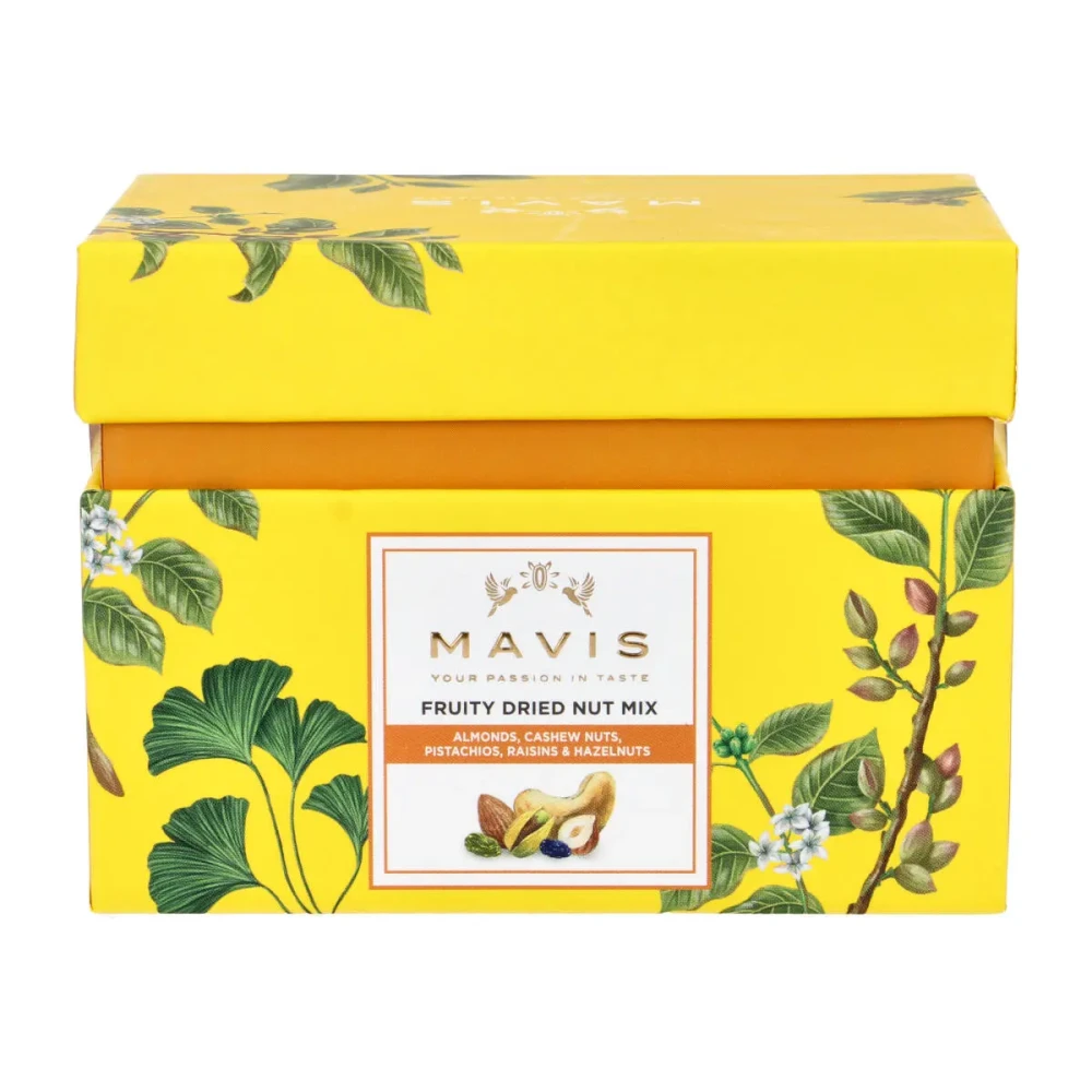 Džiovintų vaisių ir riešutų mišinys FRUITY DRIED NUT MIX, dėžutėje