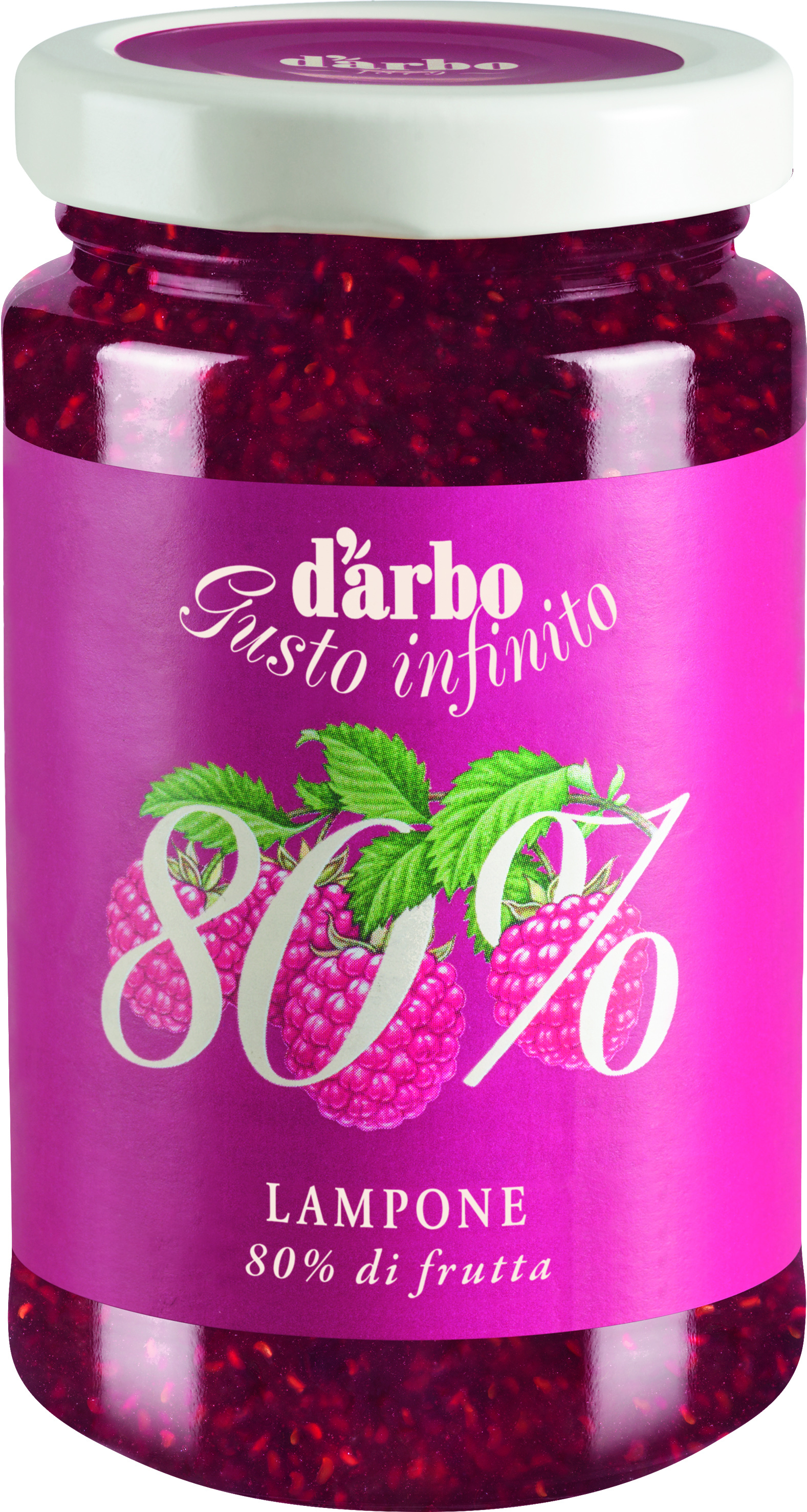 Raspberry spread D'ARBO, 80%, 250 g