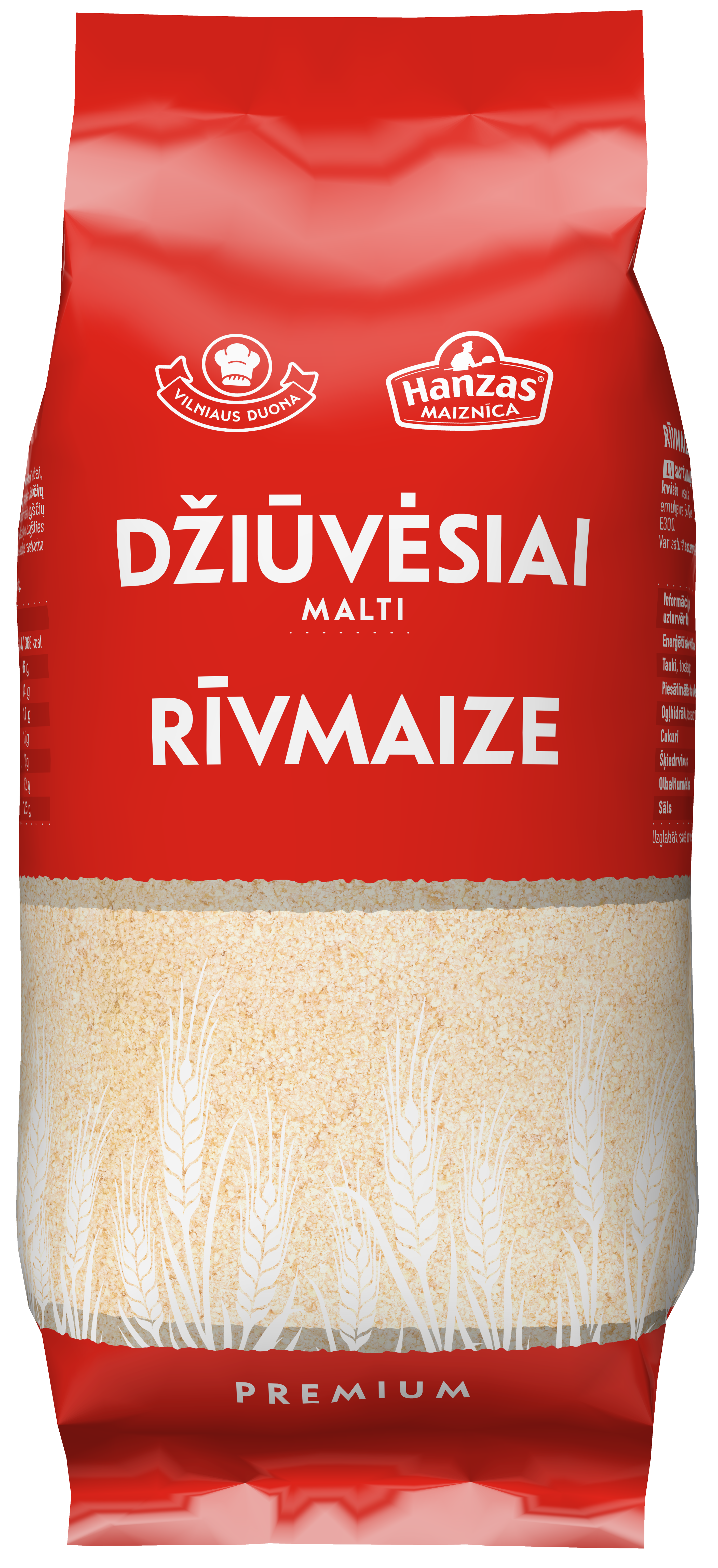 Dry breadcrumbs VILNIAUS DUONA, ground, 375 g (M)