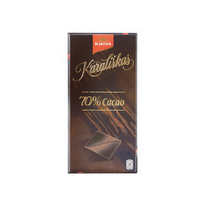 Šokoladas KARALIŠKAS, 70% Cocao, 100 g