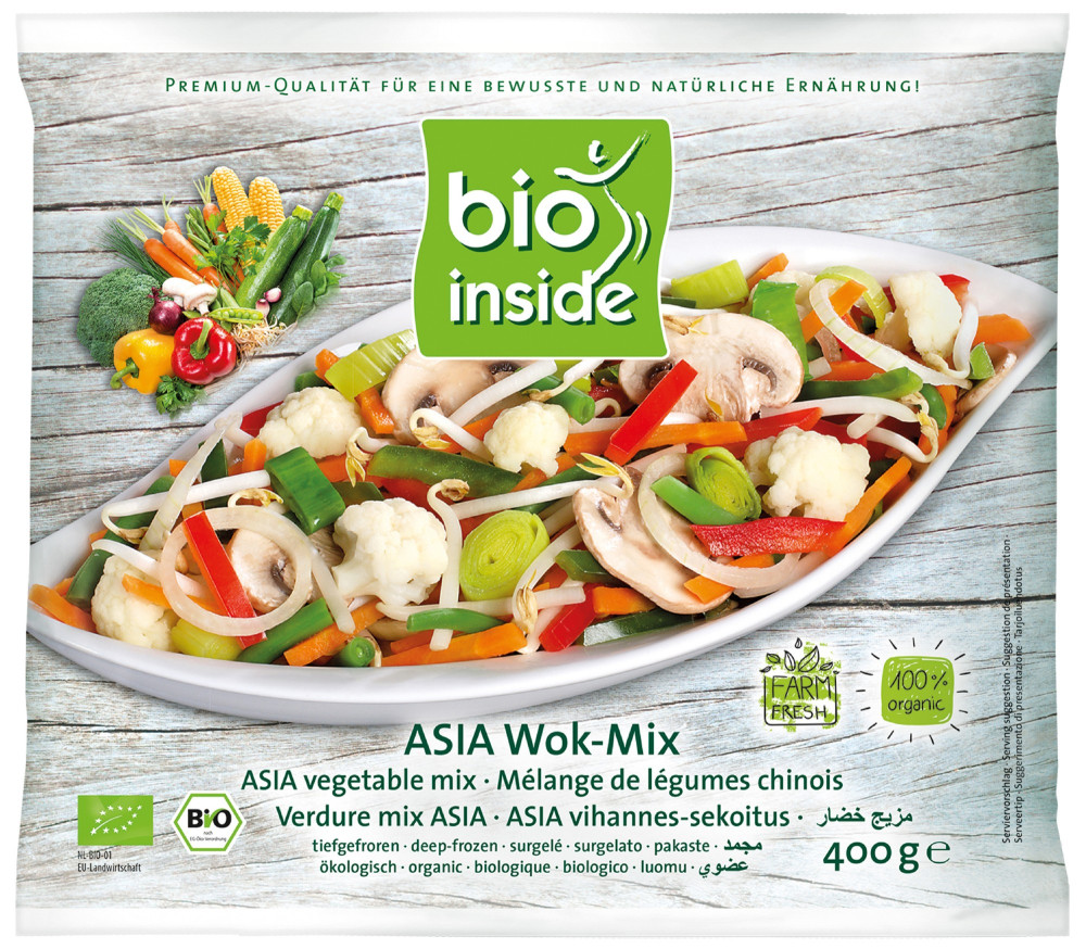 ASIA WOK-MIX vegetable blend, frozen, organic