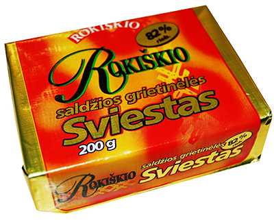 ROKIŠKIO sviestas, 82 % rieb., 200 g