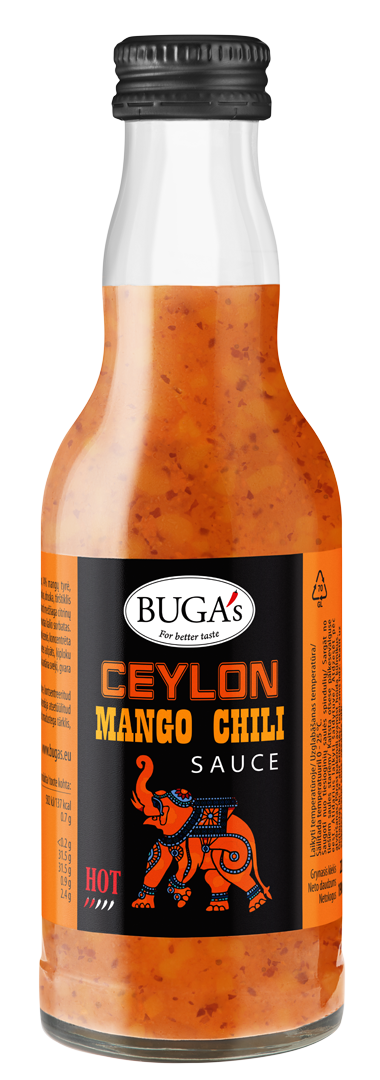 Ceylon mango chili sauce BUGA's, 220 g