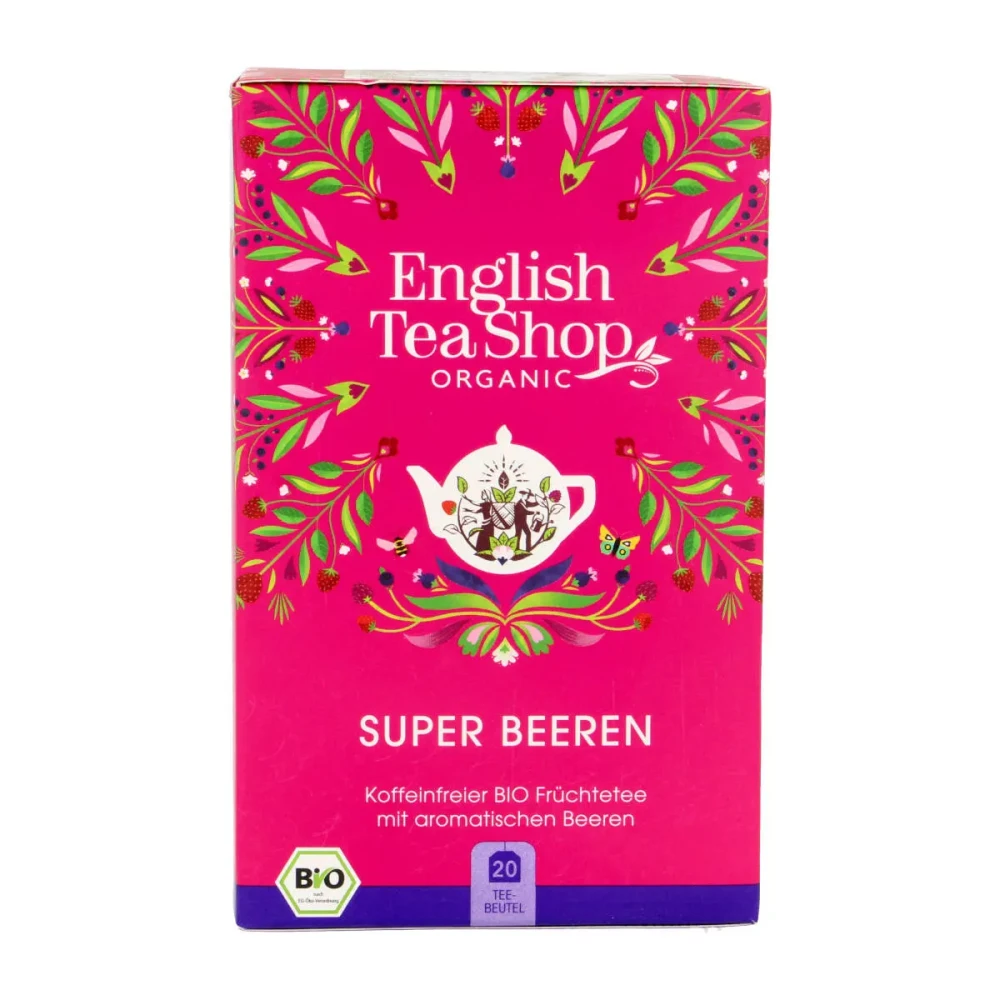 Fruit tea SUPERBERRIES, organic, 20 bags.
