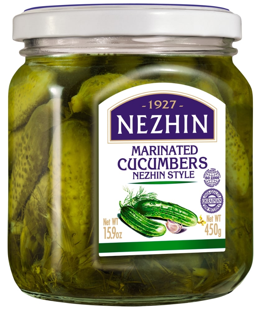Pickled cucumbers Neghinsky NEZHIN, 450 g