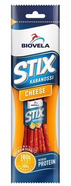 Hot smoked KABANOSSI sticks, with cheese, a r., 100 g