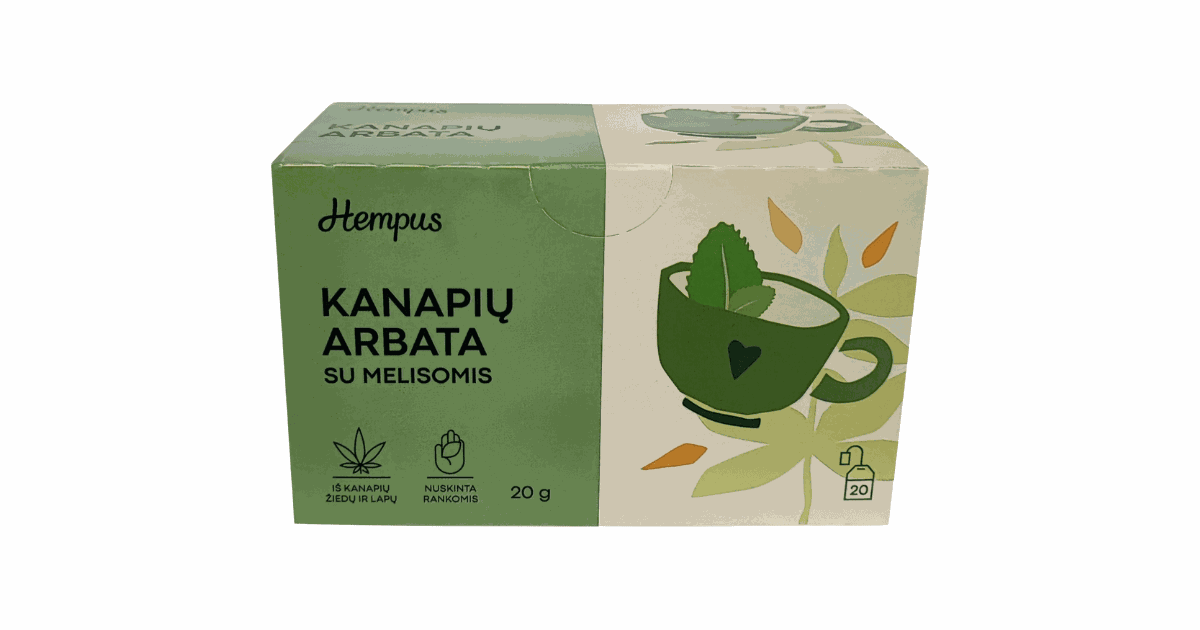 Kanapių arbata su melisomis
