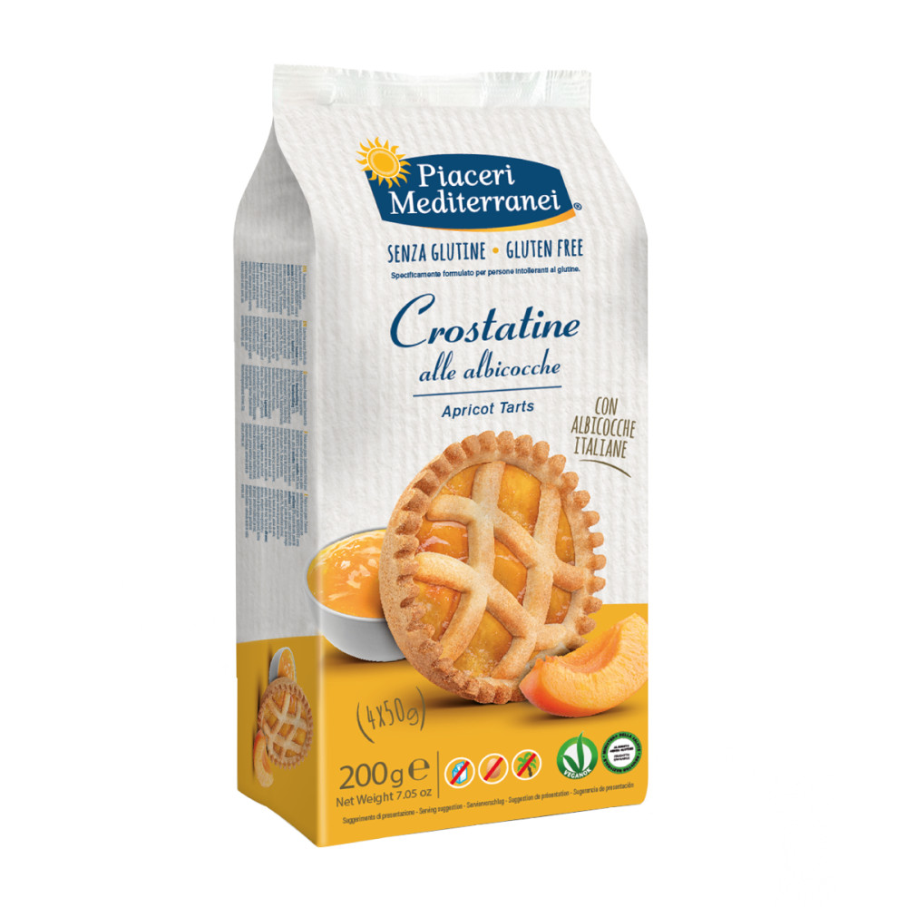 Tartaletė su abrikosais CROSTATINE, be glitimo