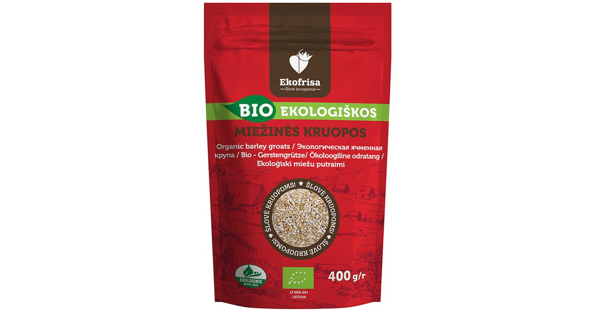 Organic barley grains