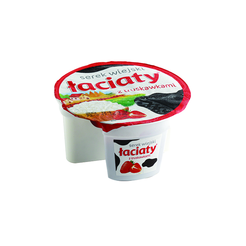 Cottage cheese with strawberries, fat 4%, 150 g