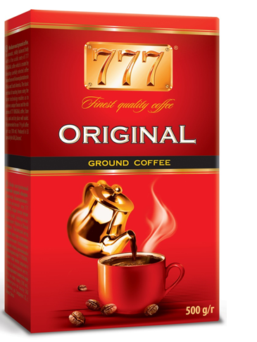 Natural ground coffee 777 ORIGINAL, vacuum, 500g