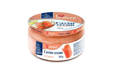 Užtepėlė su atlantinių žuvų ikrais ir lašiša ZIGMAS 160 g