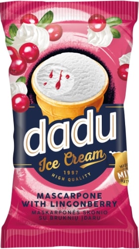 Ledai DADU maskarpone su bruknių įdaru, 120ml