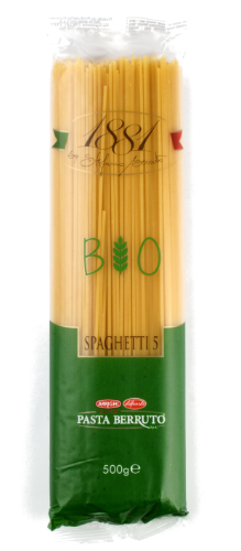 Ekologiški makaronai 1881, Spaghetti Nr.5, 500 g, LT-EKO-001