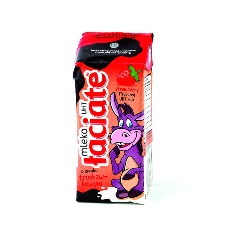 Stawberry flavored milk drink LACIATE, 1,5%, UHT, 200 ml (M)