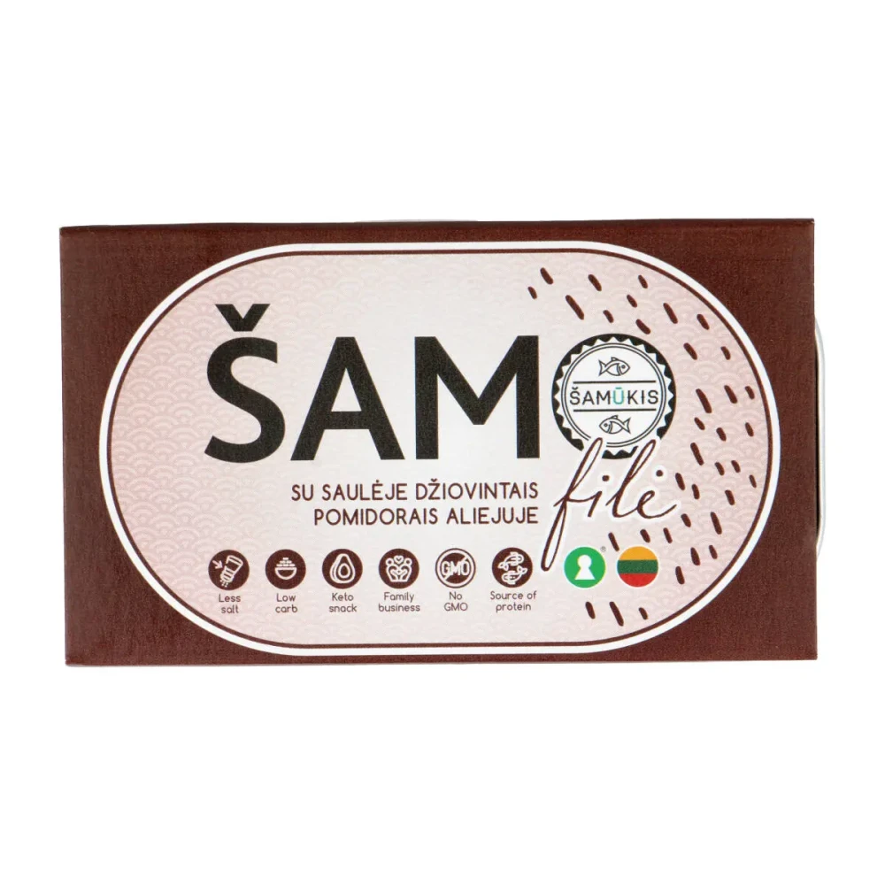 Šamo filė su saulėje džiovintais pomidorais aliejuje