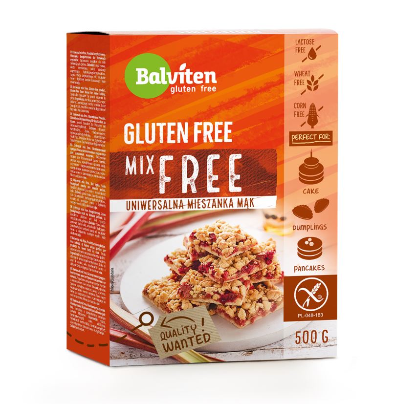 Universal flour mix BALVITEN GLUTEN FREE, 500 g