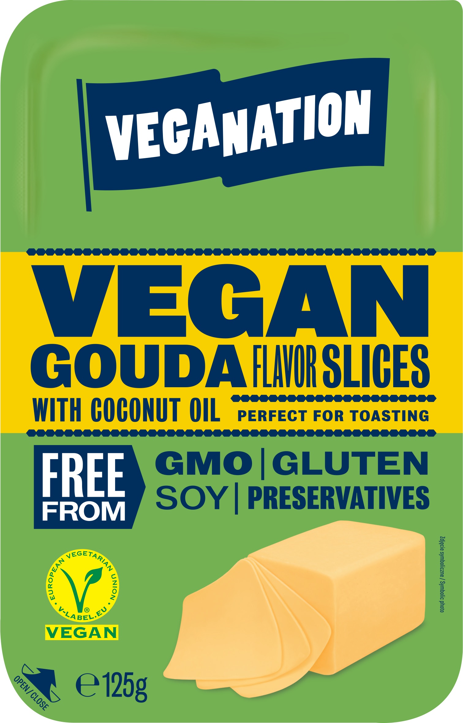 Veganation Vegan Gouda slices 125g