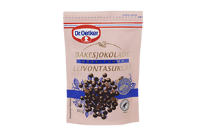 Juodojo šokolado lašeliai glaistymui DR.OETKER 100g