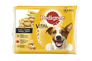 Šunų ėdalo rinkinys PEDIGREE ADULT 4x100 g