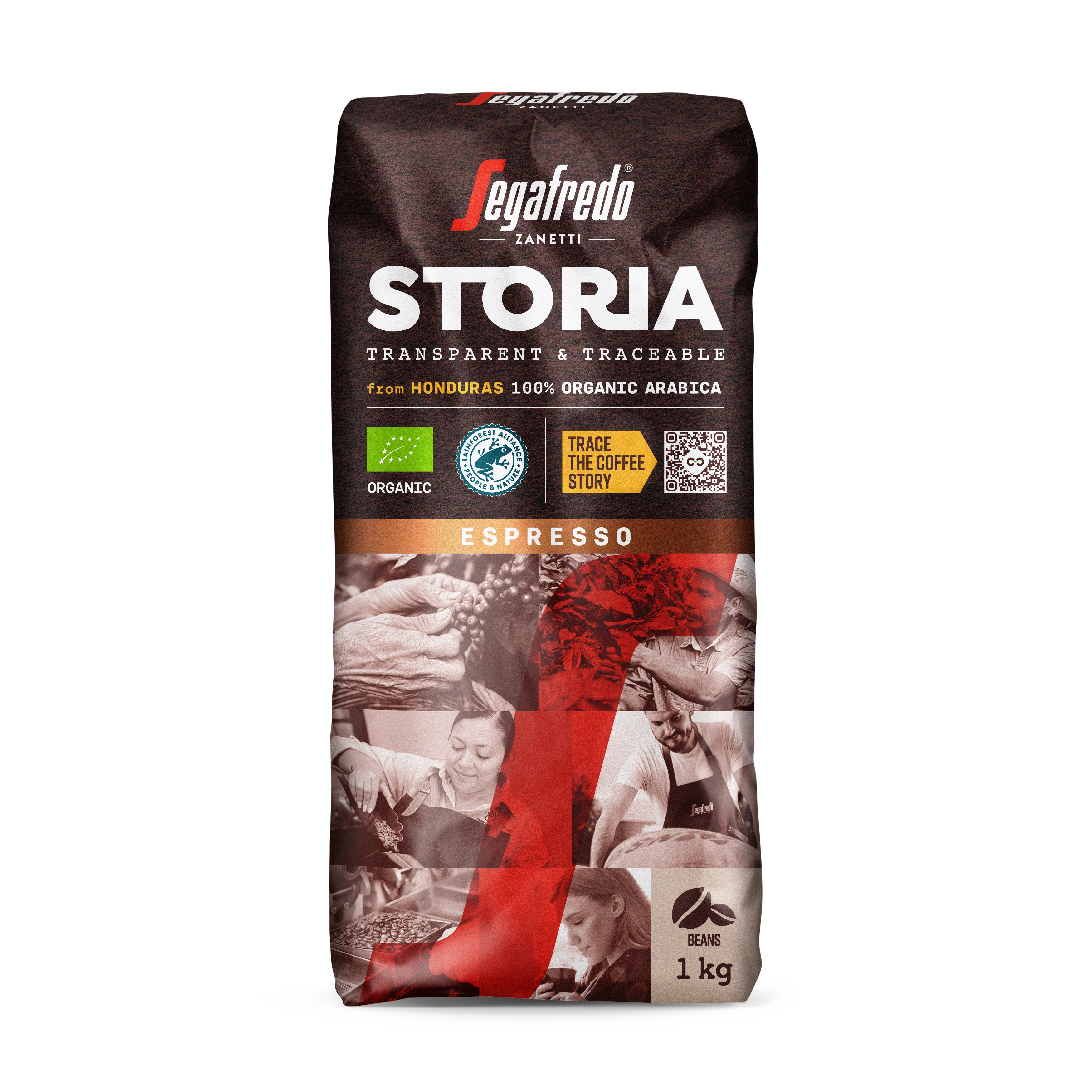Eco coffee beans SEGAFREDO, SEGAFREDO, Storia Honduras Arabica Organic,1kg LT-EKO-001
