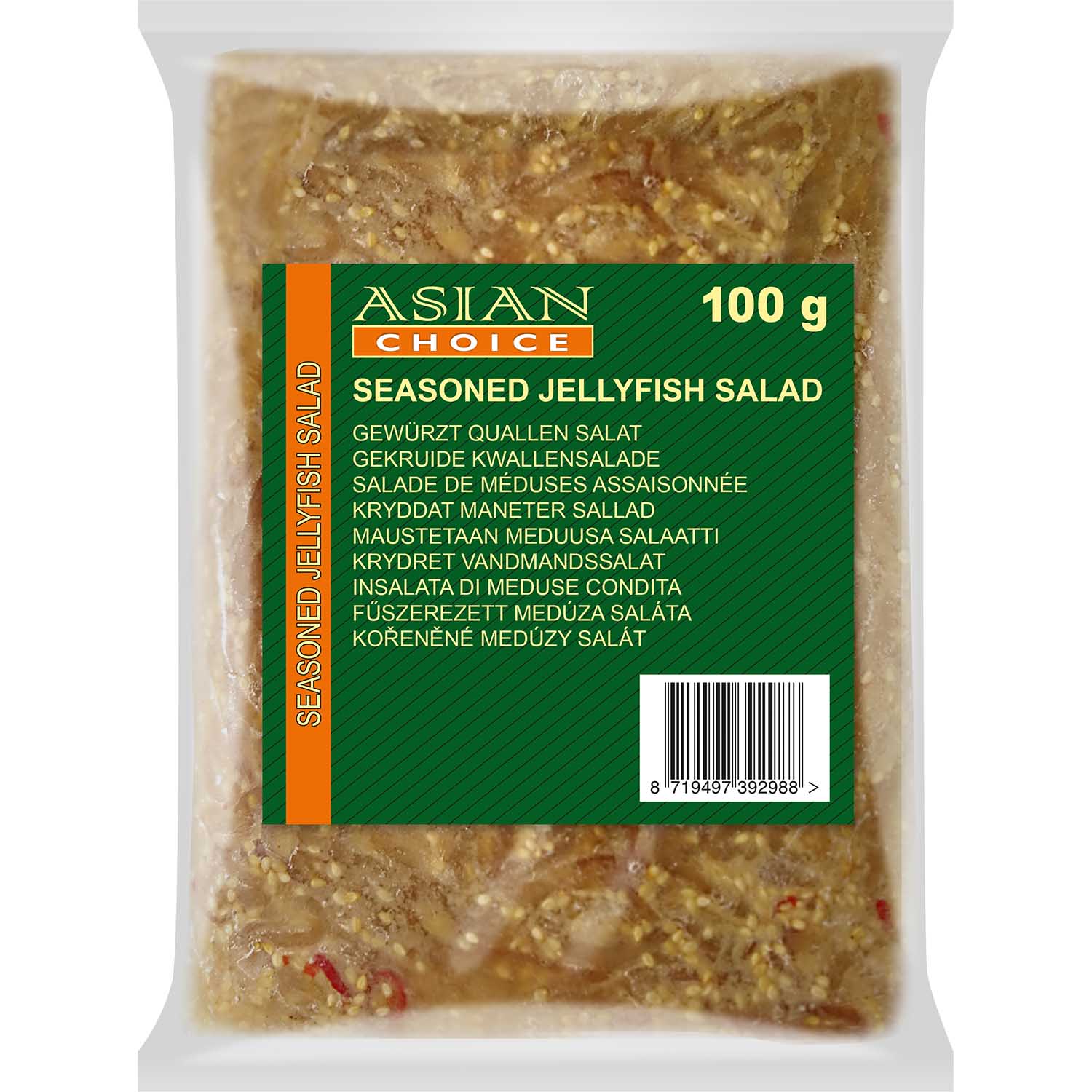 Frozen jellyfish salad, 100 g