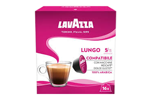 Lavazza Lungo Coffee Capsules 128g.