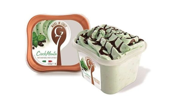 Itališki ledai G7 Ciock Menta, dėžutėjė, 1000 ml