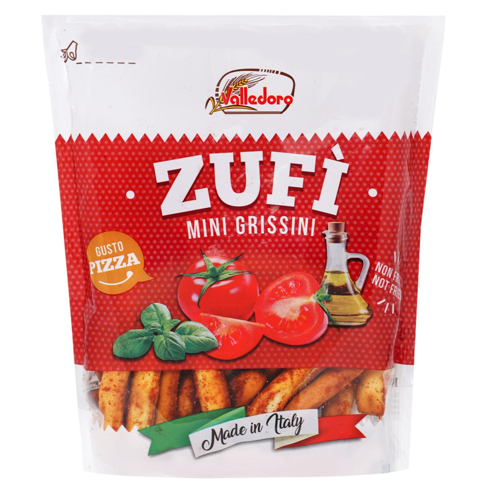Mini Grissini Sticks with Pizza Flavor