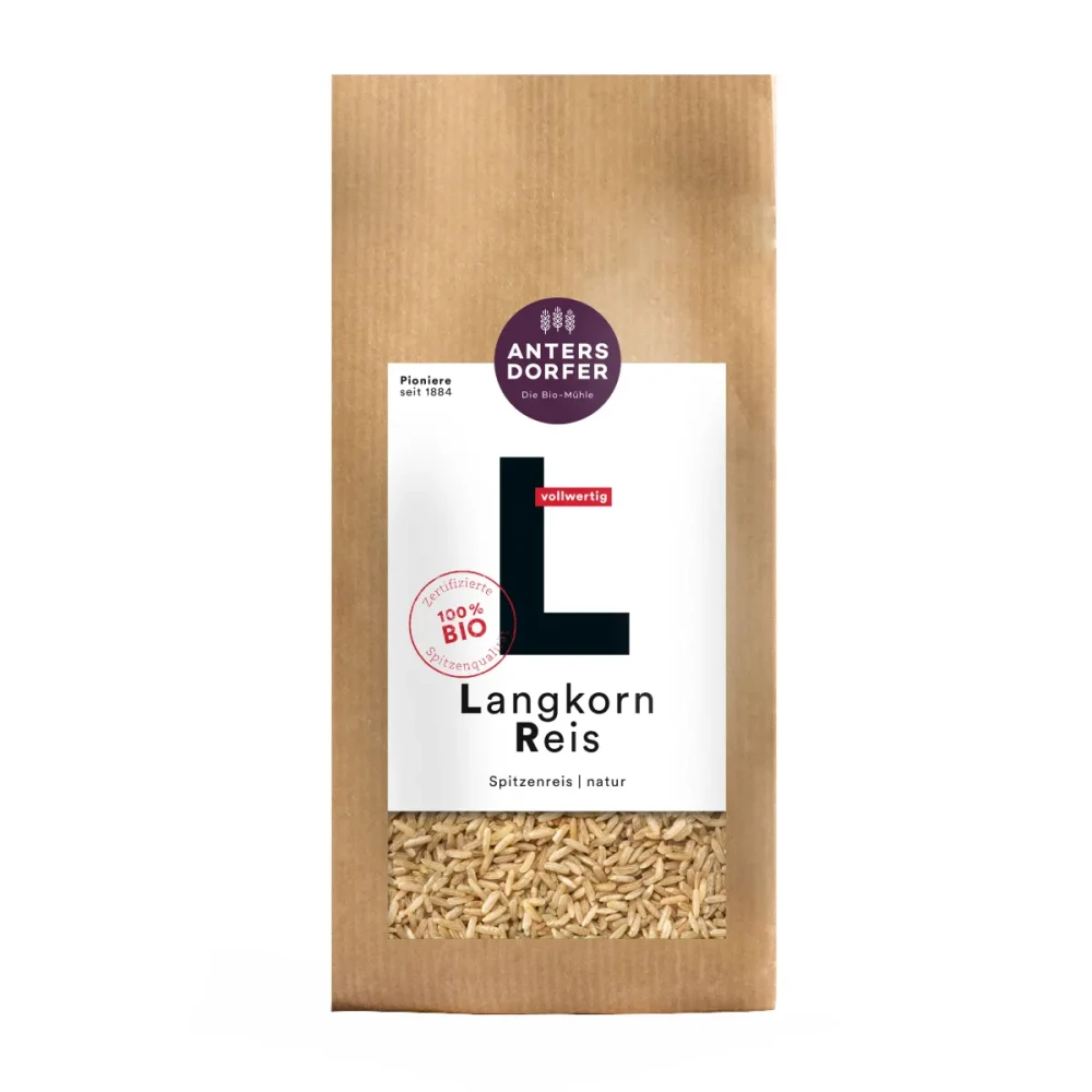 Long-grain brown rice, organic