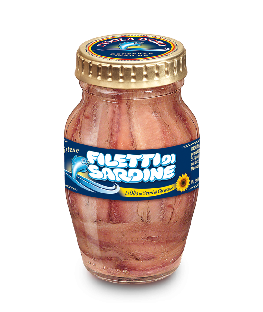 Sardinių filė aliejuje L’ISOLA D'ORO