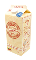 Rokiškio NAMINIS pienas, 2,5 % rieb., 2 l