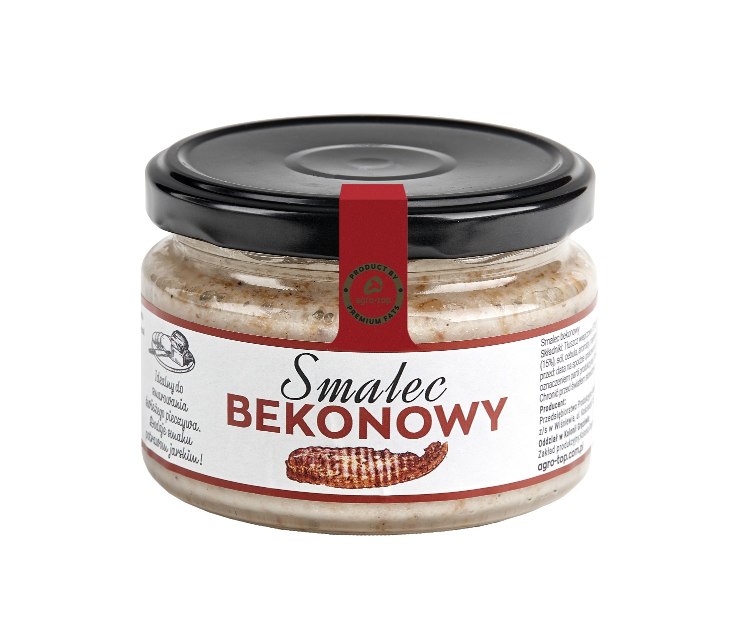 Bacon Lard AGRO-TOP, 200 g