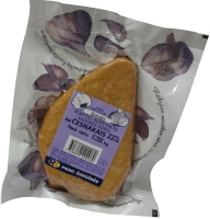 Smoked curd cheese DVARO with garlic, vacuum, 22%, kg