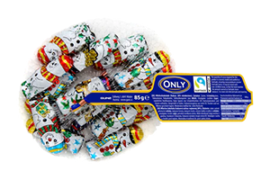 Pieninio šokolado Kalėdinės figūrėlės ONLY 85g