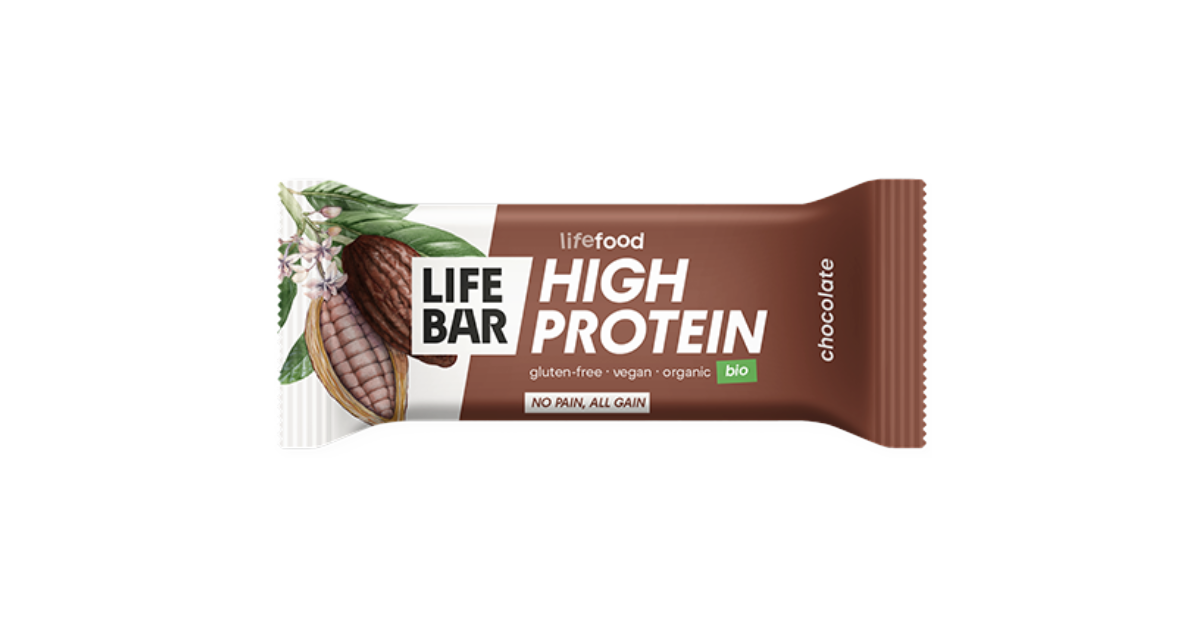 Organic chocolate protein bar