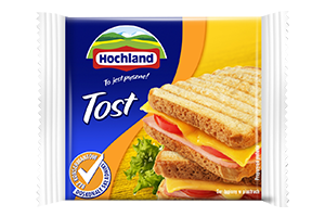 Lydytas sūris riek. HOCHLAND TOAST 130g