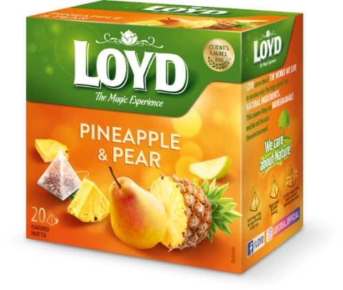 Fruit tea drink LOYD, pineapple and pear flavour, 20 x 2g