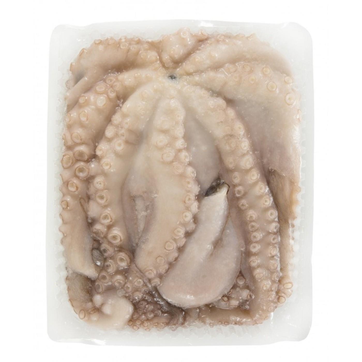 Frozen octopus, no head, tentacles and legs on, raw, cleaned, 900 g