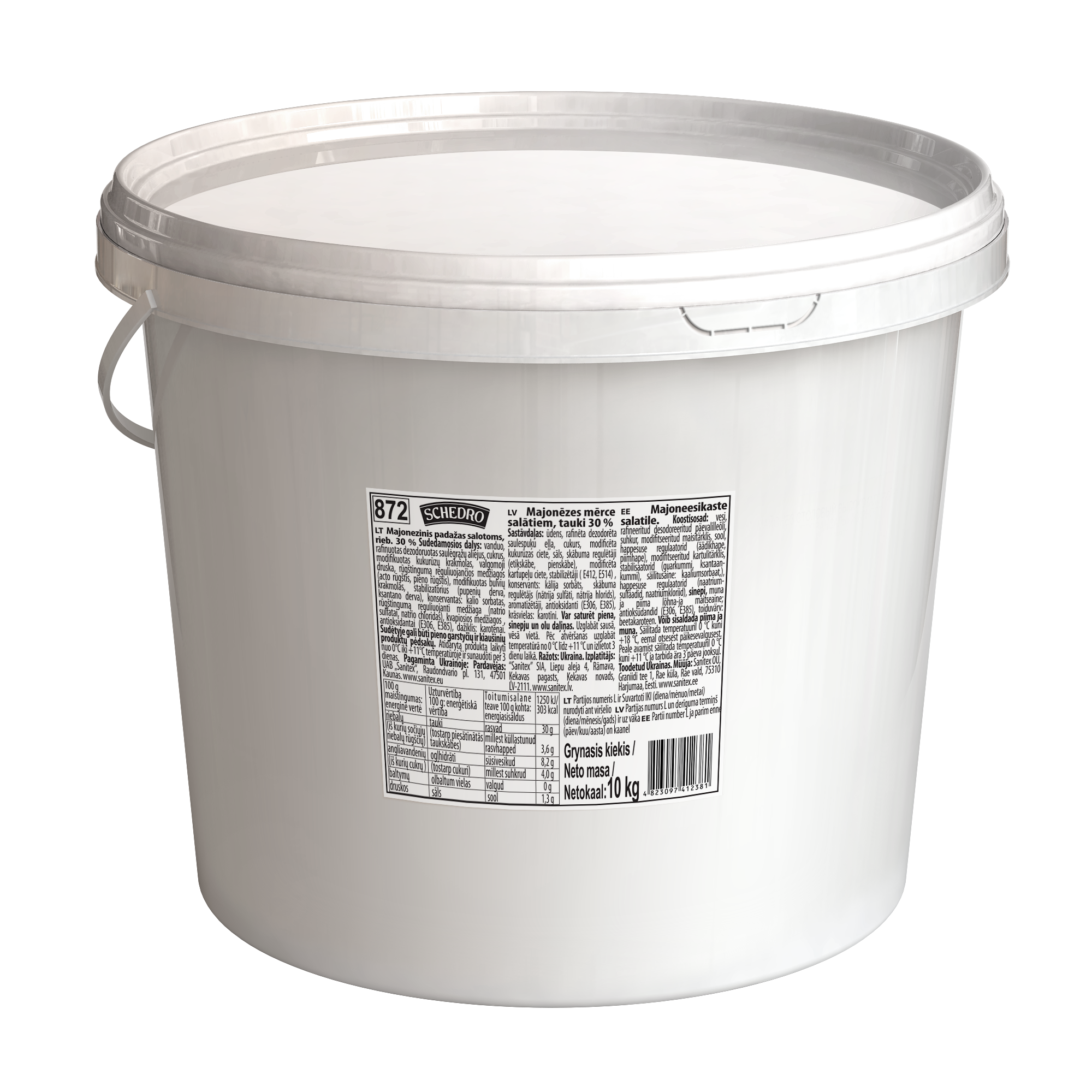 Mayonnaise SCHEDRO, 30%, 10kg