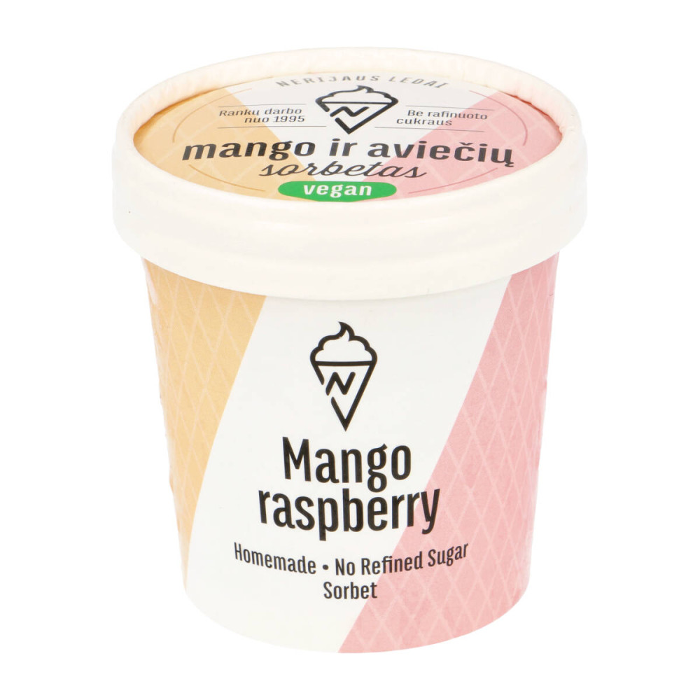 Mangų-aviečių sorbetas