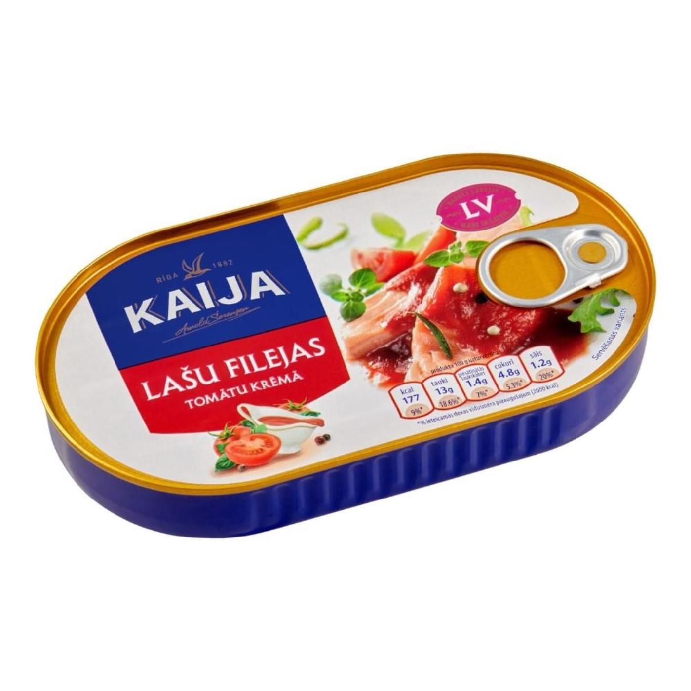 Salmon fillets in tomato cream, 170 g EO