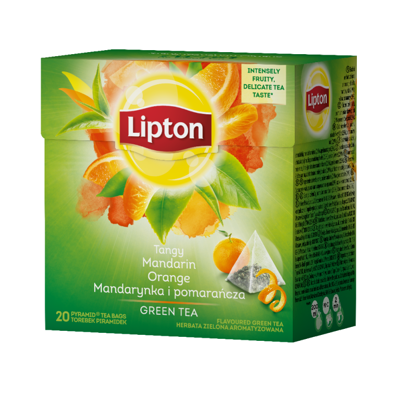 Green tea LIPTON Mandarin & Orange, 20 pcs.