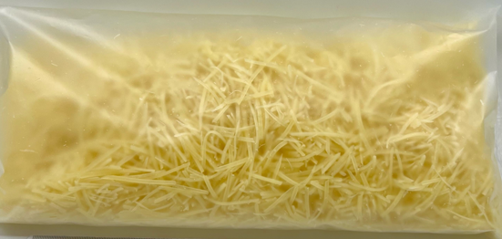 Hard cheese GRAND, grated, straws, 37 % fat. 500 g