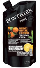 Frozen puree PONTHIER, citrus lemon and verbena, 1 kg